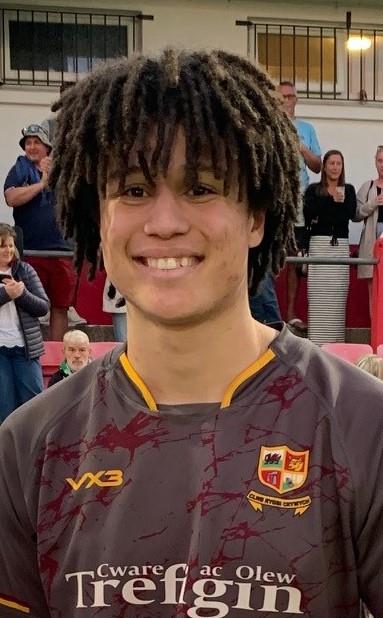 Delme Alleyne - scored a try for Crymych